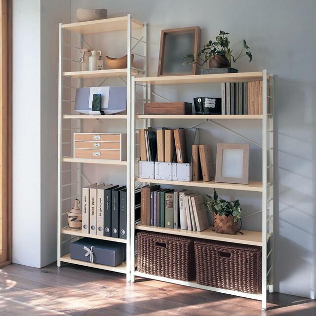 【ベルメゾン 設置スペースにあわせて選べるシンプルシェルフ <奥行30/奥行40cm>|¥13,900~26,900 (税込)】