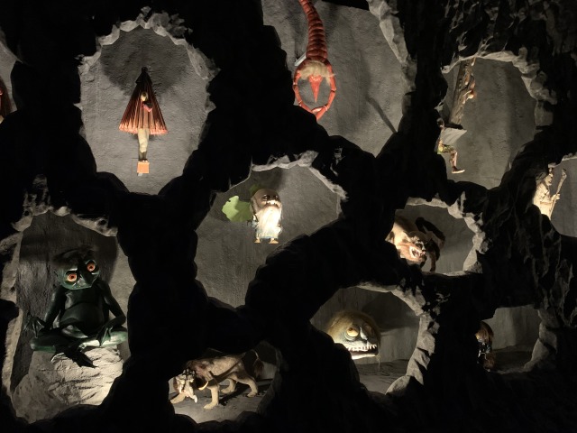妖怪の展示物もリアルで怖い