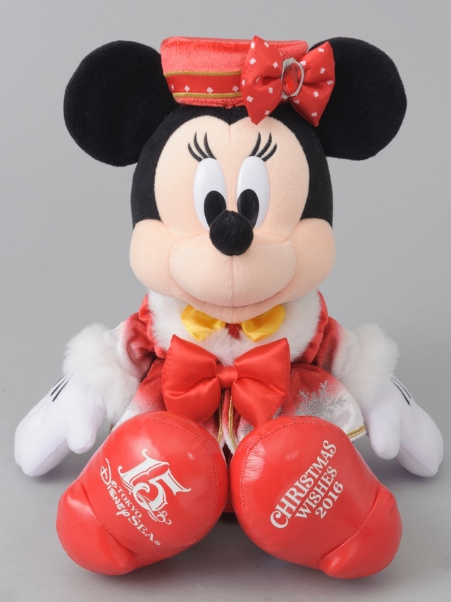 ぬいぐるみ（ミニーマウス）¥4,500｜東京ディズニーシー「クリスマス・ウィッシュ」（2016年）スペシャルグッズ
