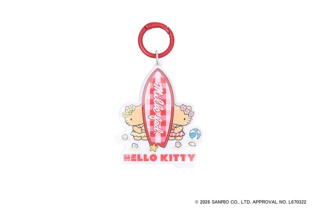 【MILKFED.×ハローキティ】「SUN-KISSED SURF KEYCHAIN」￥1,980 ※オンライン限定