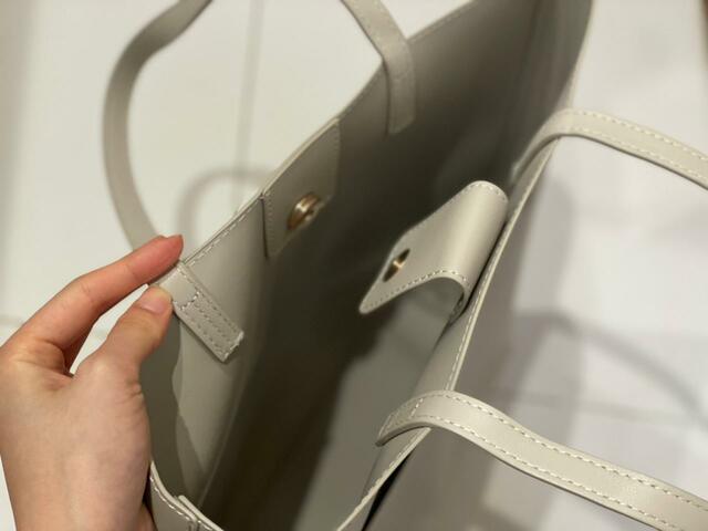 【Lattice　トートバッグラージ】ワンタッチで開け閉め