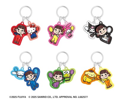 【限定品】ペコちゃん　サンリオ　コラボ　 アクリルチャーム 12種　コンプリート ペコちゃん×サンリオ限定グッズが尊すぎる！大人気「不二家フェスタ
