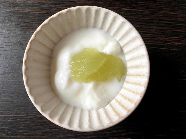 【カルディ シャインマスカットバター】ちょっぴり贅沢なヨーグルトの完成です