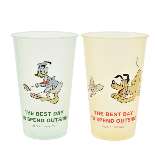 ミッキー＆フレンズ コップ セット ポーチ入り SPRING PICNIC 2,400円