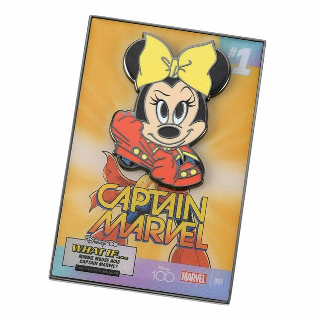 マーベル ミニー ピンバッジ Captain Marvel Disney100 special MARVEL comic cover series 2,090円