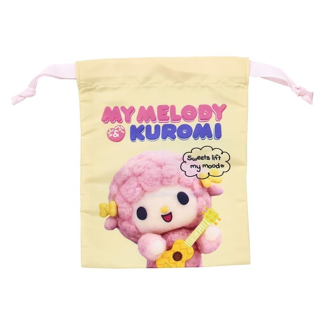 【マイメロディ＆クロミ】「巾着3枚セット」1,793円／約幅14×高さ18cm