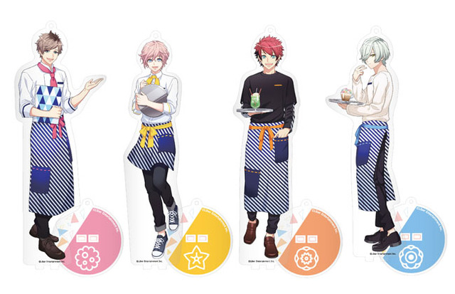 BIGアクリルスタンドキーホルダー（全4種） 各1,080円｜『A3!』×「アニメイトカフェ」コラボレーション第3弾