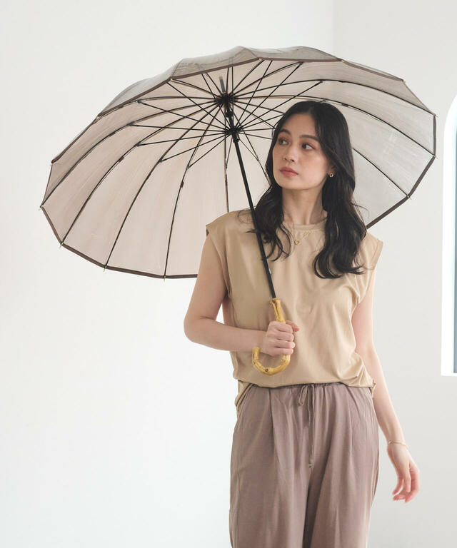 Wpc.「16本骨プラスティックパイピングアンブレラ」2,860円（税込）