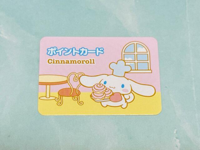【マクドナルド ハッピーセット(R)「シナモロール」】ポイントカードももちろんシナモンデザインです♪