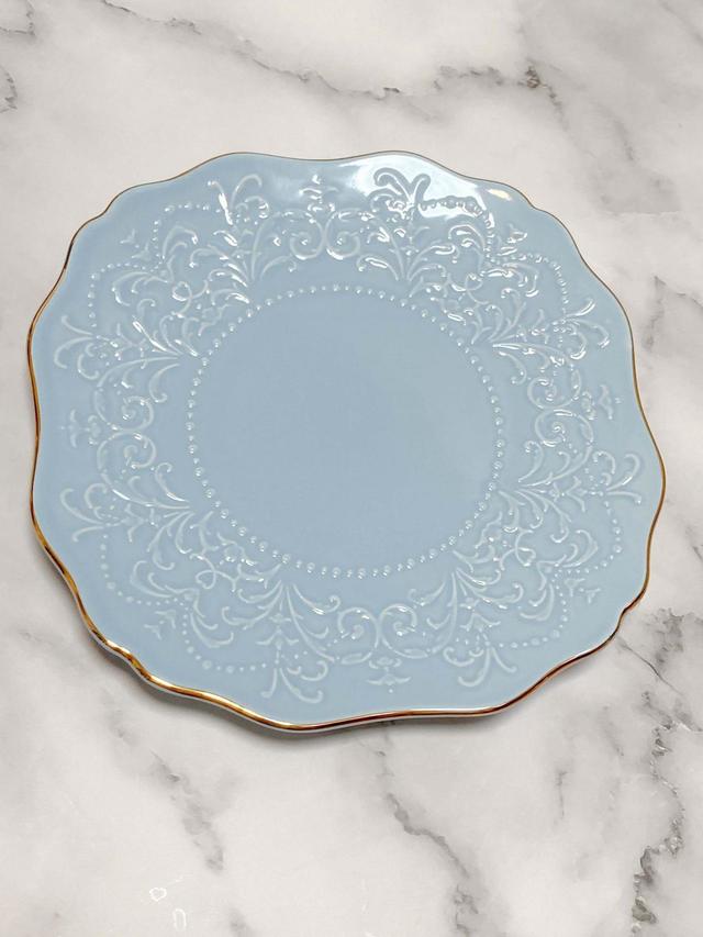 【Francfranc（フランフラン）】ヴォワール プレート S ライトブルー／税込800円