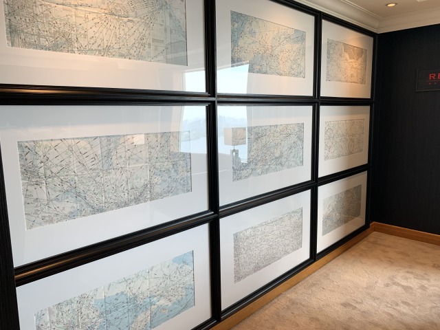 実際に使用されていた航空路図(エンルートチャート)