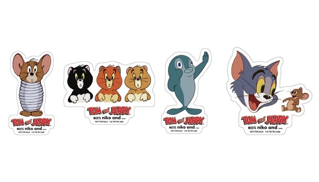 【トムとジェリー×niko and ...】「トムとジェリー」×「niko and ...」のコラボ商品を税込み3,300円以上お買い上げの方に、コラボレーション限定のステッカーをプレゼント