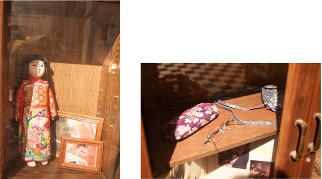 和物オタクの千絵子抄(出演:アジアンの馬場園梓)の市松人形と和小物。