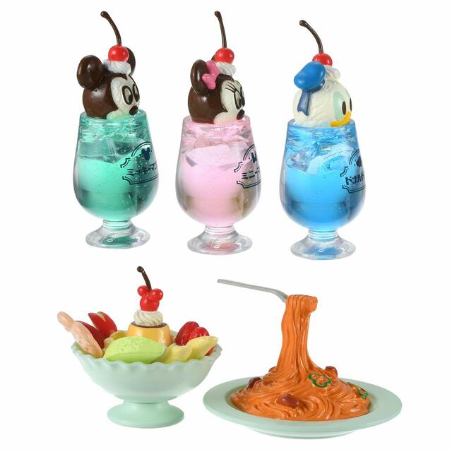 ミッキー、ミニー、ドナルド シークレットマスコット DISNEY レトロ喫茶 990円