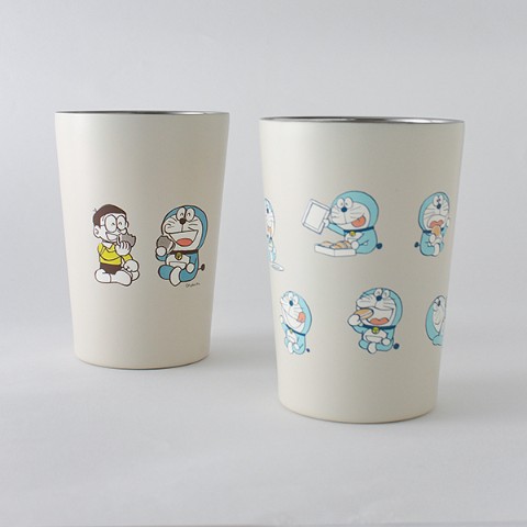 【ヴィレッジヴァンガードオンラインストア／ドラえもんキッチン雑貨】ステンレスタンブラー（fun time/favorite）