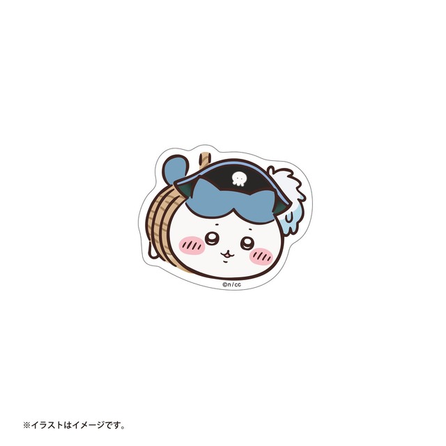 【ちいかわアドベンチャー】「スマホに貼れるサイズのクリアステッカー」捕まったハチワレ　￥385