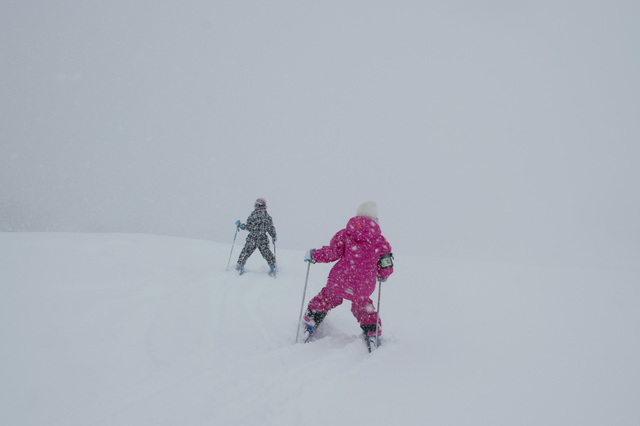 ホワイトアウトで何も見えない!! こんな状況も「かぐらスキー場」ならでは