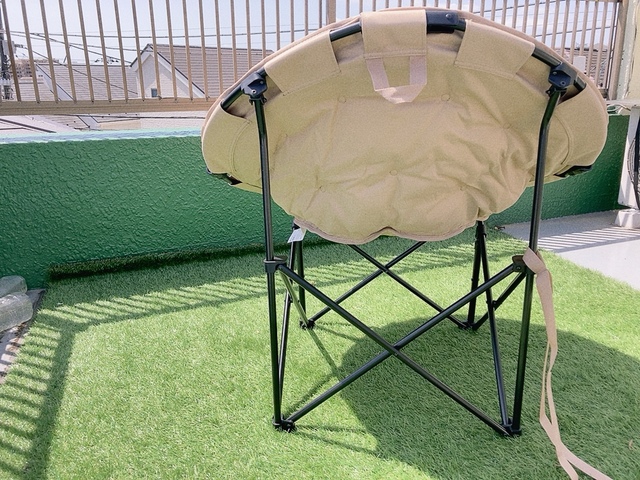 【アイリスオーヤマ HUGEL≪ヒューゲル≫ムーンチェアコンパクト】ウレタンフォームのクッション材