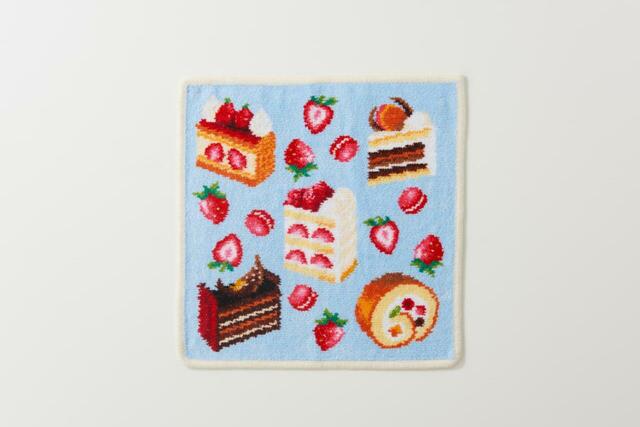 「ハンカチ1色+ナポレオンパイ」＜価格：（テイクアウト）￥4,290/（イートイン）￥5,868＞【【ホテルニューオータニ×FEILER】スイーツ好きもフェイラーファンも必見の“限定コラボハンカチ”！】