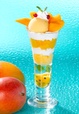 「Royal Host's マンゴーパフェ」＜1,380円（税込1,518円）＞【アップルマンゴー ～Mellow Apple Mango～】