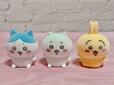 【ちいかわ 豪華版1 フロッキーフィギュア6体セット付き】いつも仲良しの3人を並べてみました♪