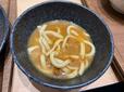 【小麦晴れ 食べ放題/カレー・うどん】おかわりうどんにカレーとだし汁をかけてカレーうどん風にして食べました