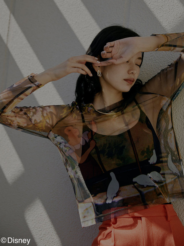 【AMERI】Snow White / SHEER TOP ￥15,400 tax in