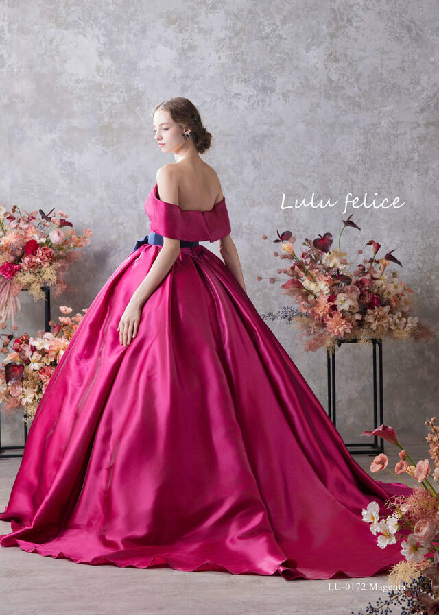 【クラウディア】「Lulu felice(ルル・フェリーチェ)」新作ウェディングドレス|LU-0172_Magenta