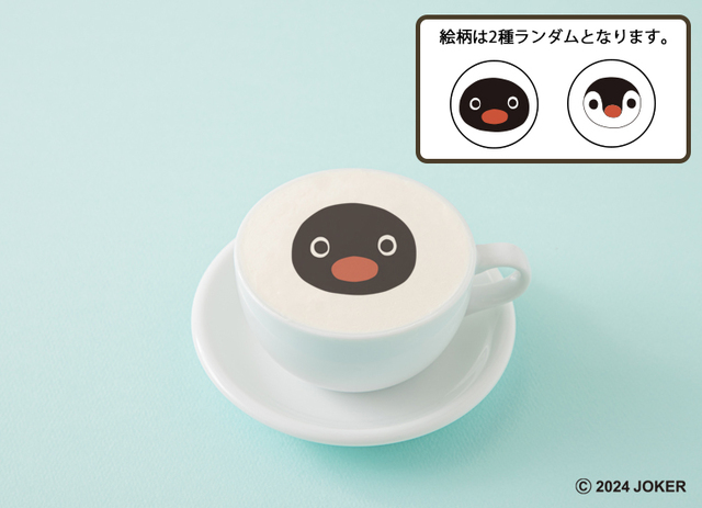 「フェイスラテ」<価格:890円(税込)>【メニューもグッズも全部ピングー!見たことある“あの料理”も登場!「ピングーカフェ」東京ソラマチ(R)で開催中!】