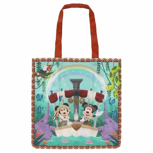 ショッピングバッグ 2,000円｜東京ディズニーランド開園41周年を記念した「ジャングルクルーズ：ワイルドライフ・エクスぺディション」モチーフのグッズ｜販売店舗：東京ディズニーランド「アドベンチャーランド・バザール」｜発売日：2024年4月15日（月）