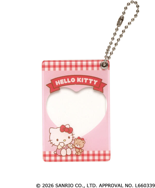 【サンリオ カプセルトイ「いつも一緒フレームキーチェーン Part.1」】ハローキティ