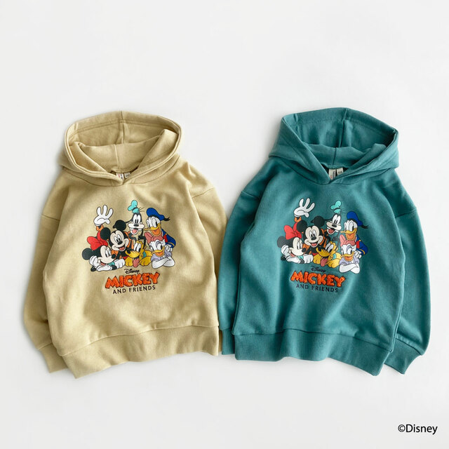 【Disney】ミッキー&フレンズ/フーディー ¥3,190