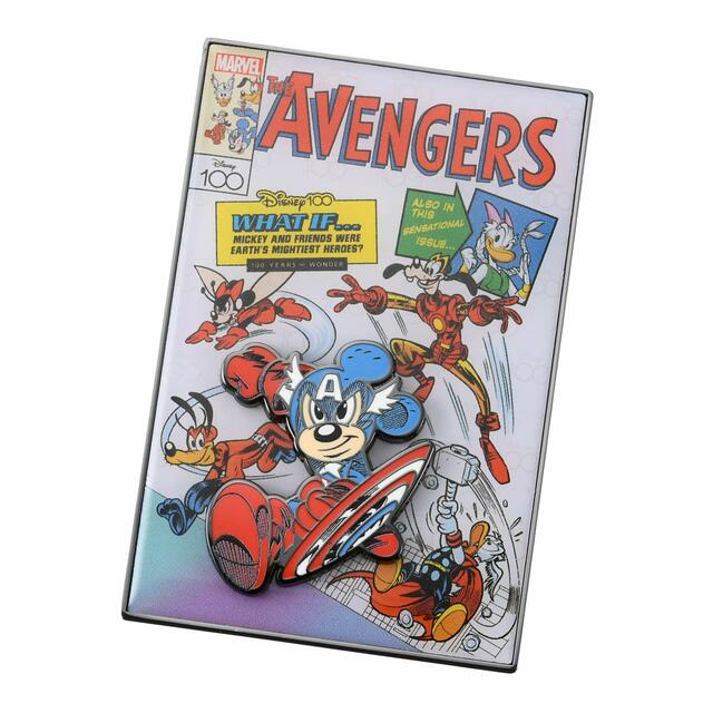 マーベル ミッキー&フレンズ ピンバッジ The Avengers Disney100 special MARVEL comic cover series 2,090円
