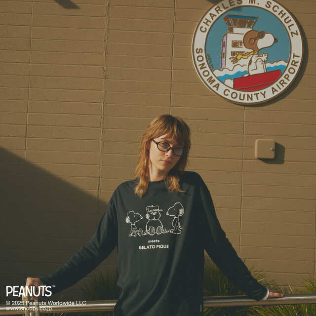 【PEANUTS】【HOMME】オラフ ワンポイントロンT ￥6,380