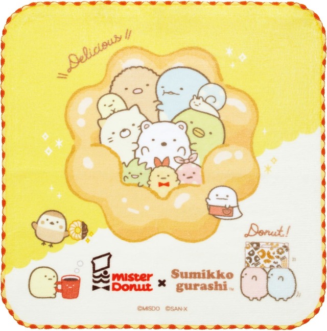 【ミスタードーナツ×すみっコぐらし】「ミニタオル」880円