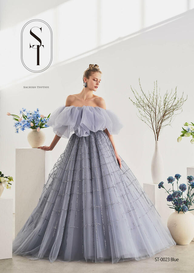 【クラウディア】ST新作ウェディングドレス｜ST-0023_Blue