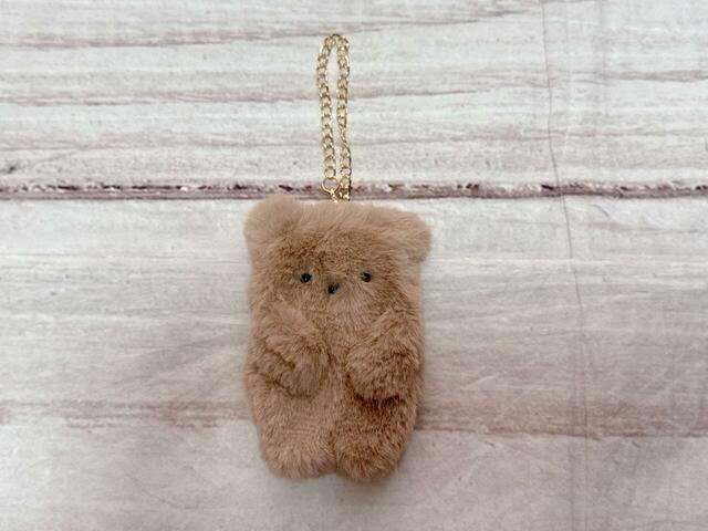 プチポケット付きぺったんこクマＢＡＧチャーム／税込1,253円
