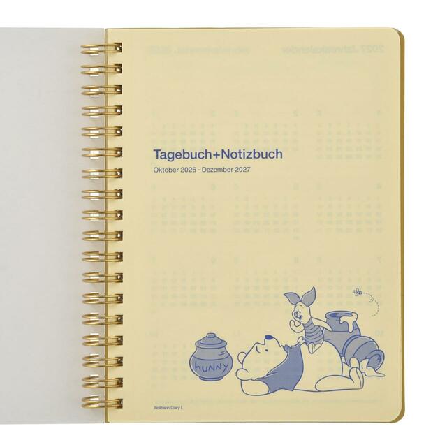 【デルフォニックス】プー＆フレンズ Rollbahn Diary L 手帳・スケジュール帳 CALENDAR ＆ ORGANIZER 2027 2,400円