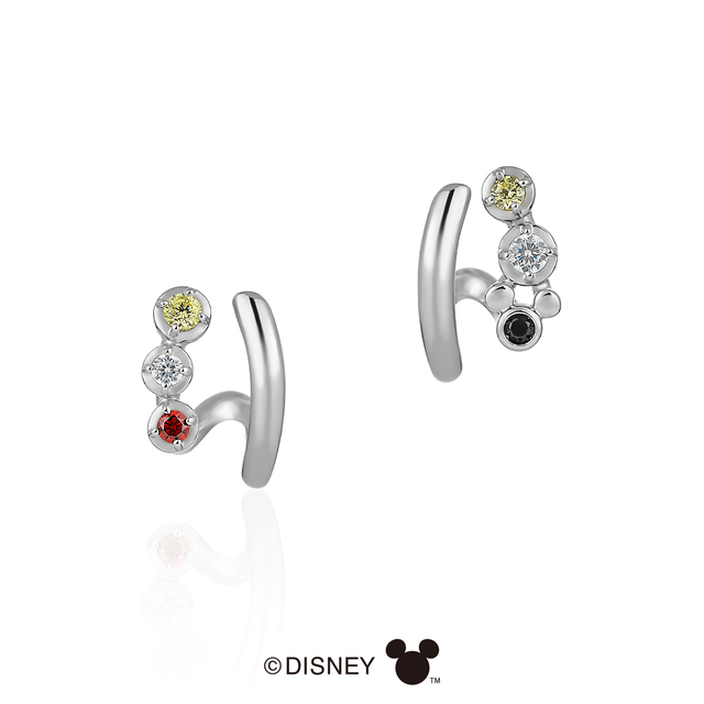 SV925(RHc)+K10WG Pierced Earrings / CZ ¥17,600