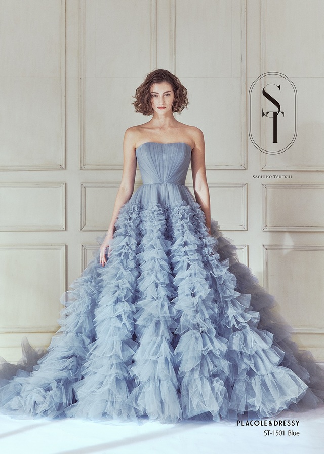 KURAUDIA × PLACOLE & DRESSY（クラウディア×プラコレ）新作ウェディングドレス｜ST-1501_Blue