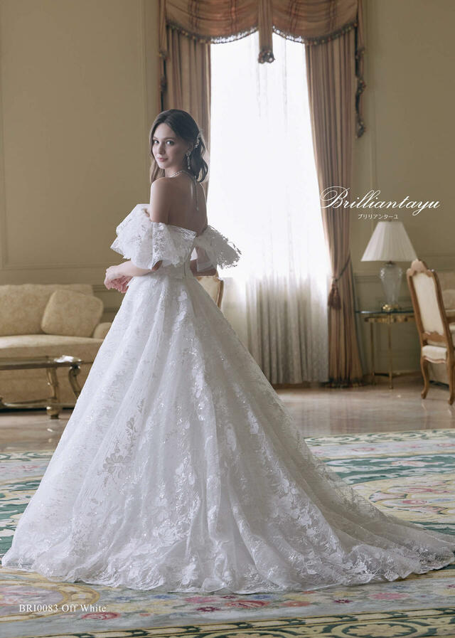 クラウディア｜「Brilliantayu （ブリリアンターユ）」新作ウェディングドレス｜BRI-0083_OffWhite