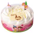 ひなまつりホワイトチョコ生ケーキ 価格:S(3~4人用)¥2,600、M(5~6人用)¥3,100 ※ともに税込