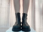 【ZARA】ジップ付きショートブーツ/37サイズ着用
