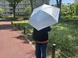 【ワークマン　晴雨兼用遮光・遮熱チタンコーティング日傘】晴雨兼用なので、突然の雨でもそのまま使えるのが嬉しい♪
