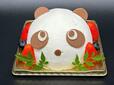 「パンダショートケーキ 4号」＜価格：3,800円（税込）＞ 【エキュート上野でパンダフェア「PANDA PARK」開催！「たれぱんだ」のポップアップショップもオープン！】