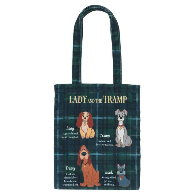 トートバッグ 2,900円｜東京ディズニーリゾート『わんわん物語』をテーマにしたグッズ｜販売店舗：東京ディズニーランド「グランドエンポーリアム」、東京ディズニーシー「タワー・オブ・テラー・メモラビリア」｜発売日：2025年12月26日（金）
