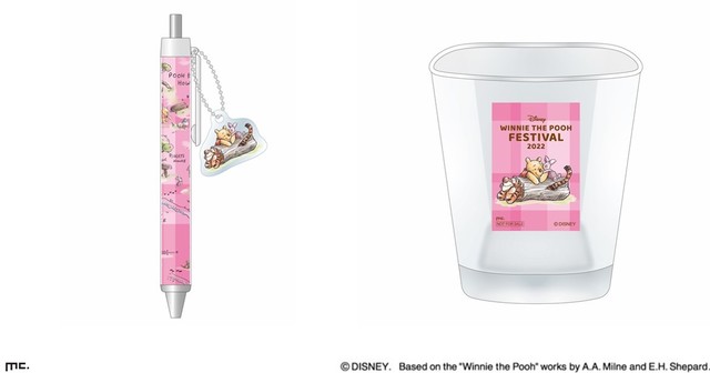 マスコット付ボールペン、スクエアタンブラー｜銀座三越「くまのプーさん DISNEY WINNIE THE POOH FESTIVAL 2022」