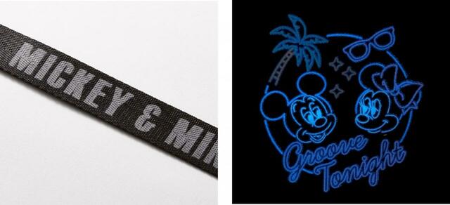 蓄光メッシュプリントショルダーバッグ 3,990円|ディズニーファンタジーショップ「ミッキーマウス タイムスリップ」シリーズ