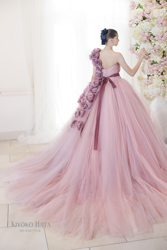 KIYOKO HATA(キヨコハタ)新作ウェディングドレス KH-0587_Pink