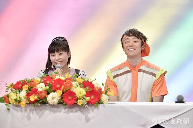 上原りさ 小林よしひさ - おかあさんといっしょ 交代記者会見